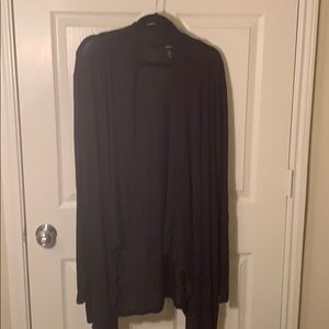 Black long cardigan